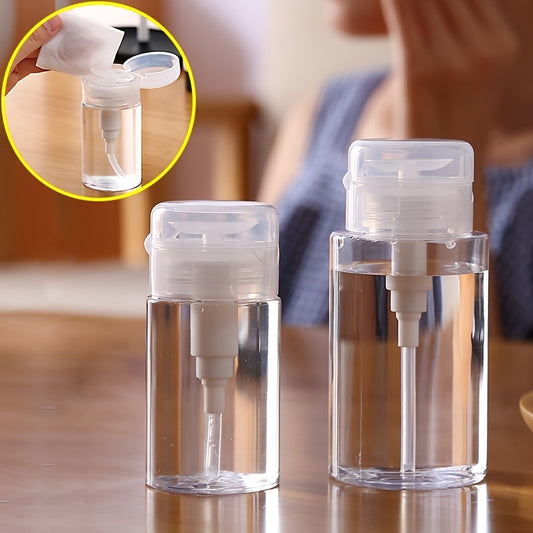 US Local 6pcs Portable Travel Push Pump Dispenser Bottle  Empty Mini Travel Size Bottle For Toner And Makeup Remover