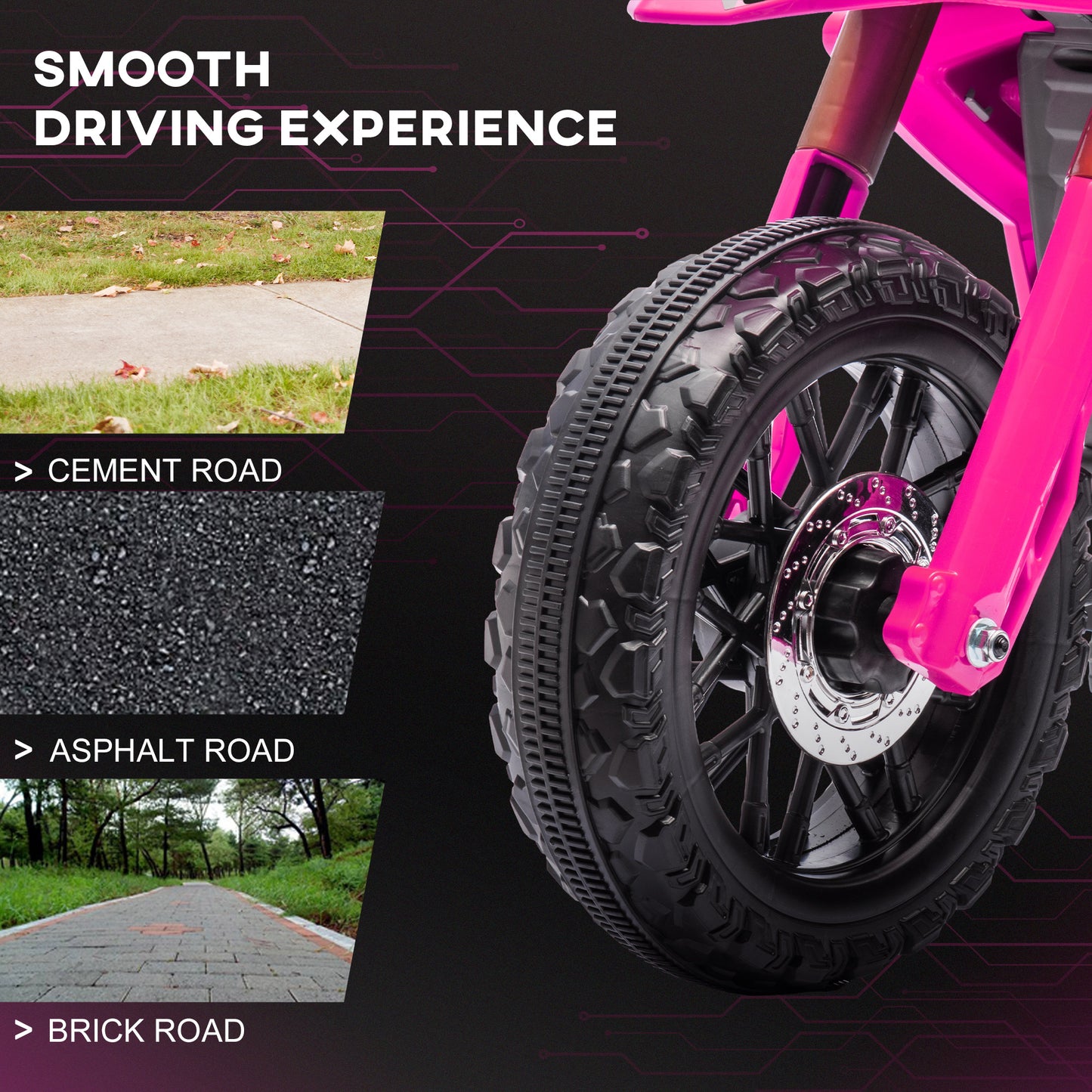 US Local 6V Kids Motorcycle with Training Wheels