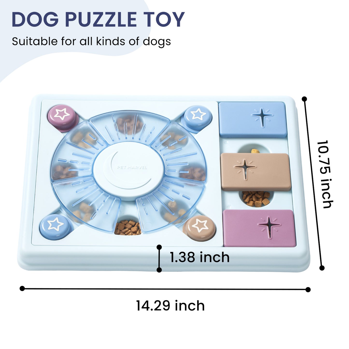 US Local PETMARVEL Interactive Puzzle Game Dog Toy, Level 1-3