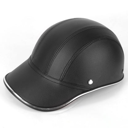 US Local 1 Pc Safety Bicycle Helmet Adjustable Windproof Bike Helmet Sunshade Baseball Cap Anti-UV Cycling Motorcycle Hat Leather Helmet