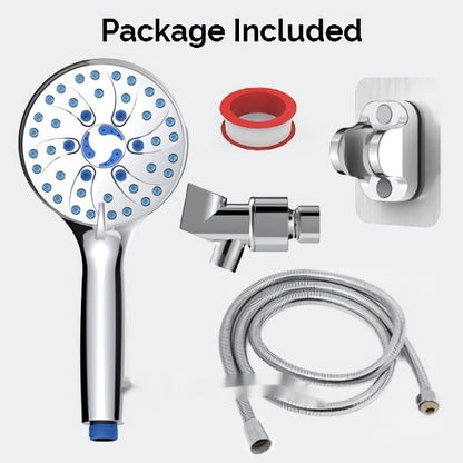 US Local Handheld With 2 Gear Spray Gun 5 Gear Supercharged Shower
