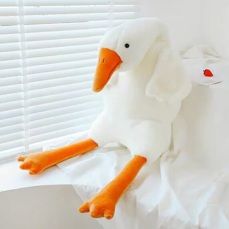 US Local Cute Big White Geese Pillow Plush Toy