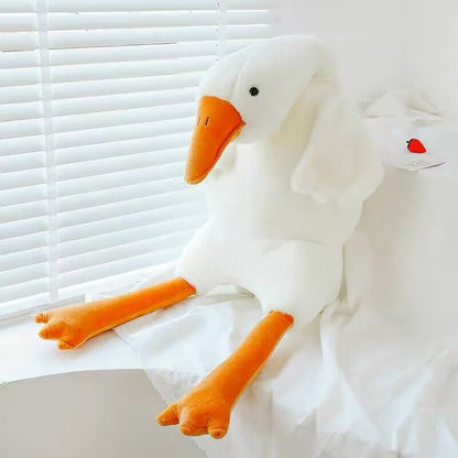US Local Cute Big White Geese Pillow Plush Toy