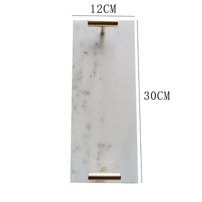 US Local Nordic Style Mild Luxury Marble Tray Dessert Plate Dish Jewelry Storage Tray