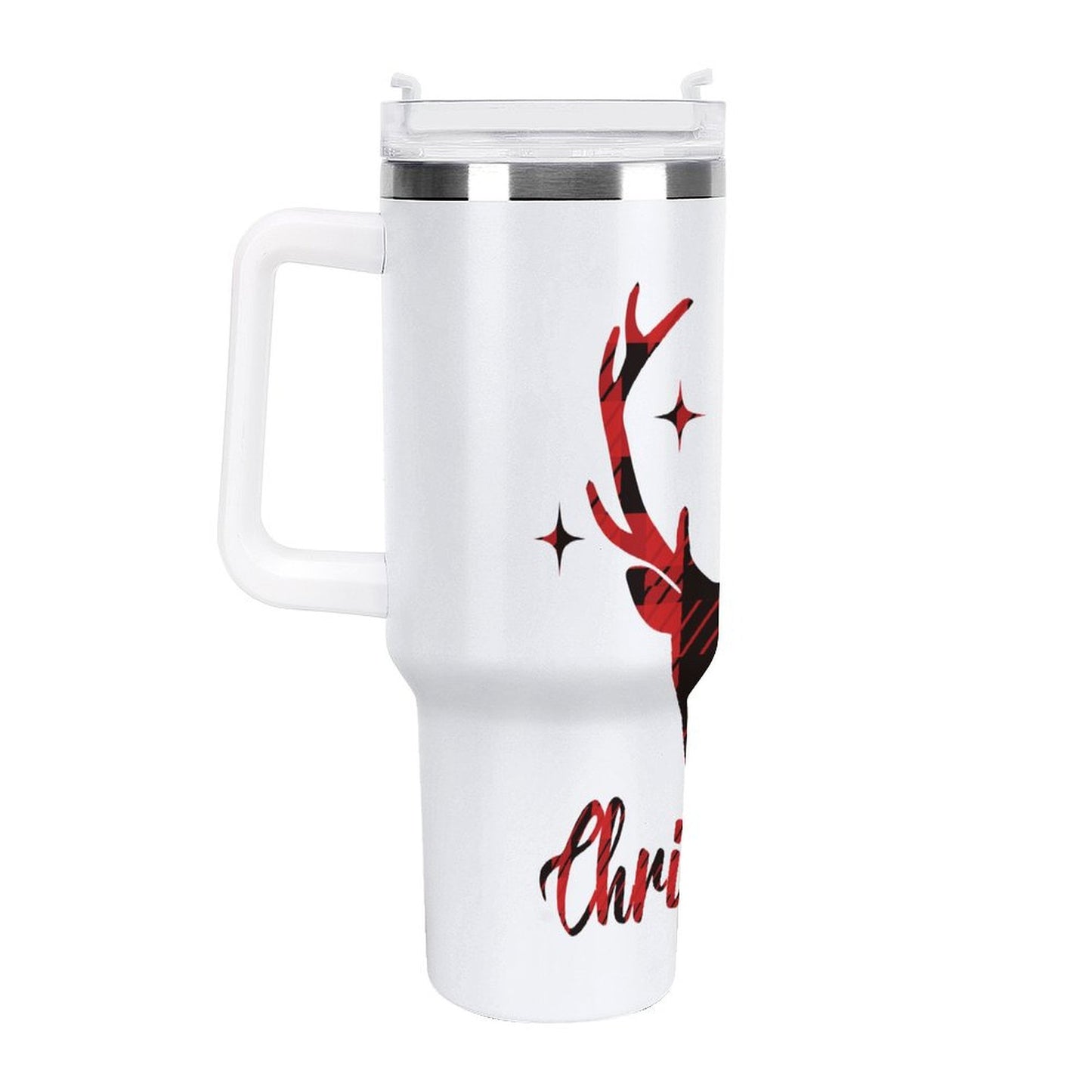 PHDT00355 POD US Local Tumbler 40 oz Large Capacity Car Cup Deer Christmas