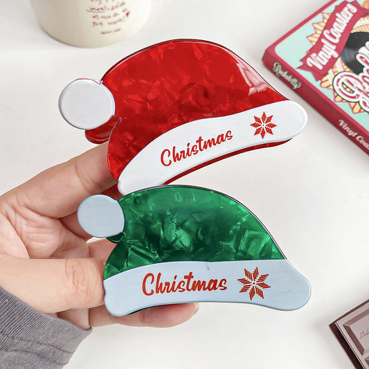 Christmas Acrylic Barrettes Cartoon Printing