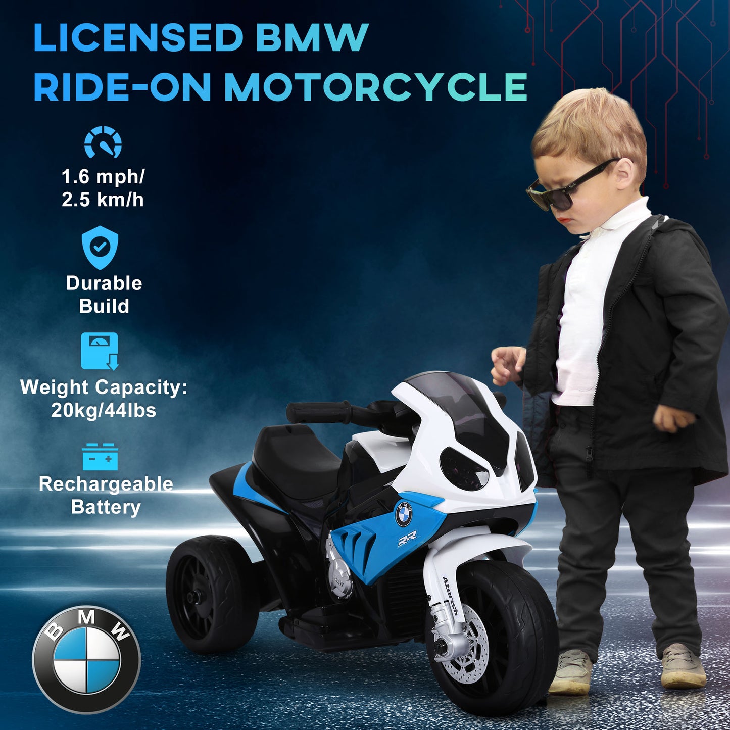 US Local 6V Kids Motorcycle Toddler Ride-on Toy