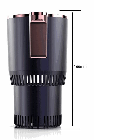 USA Local 2 In1 Car Heating Cooling Cup 12V Smart Car Cup Holder Digital Temperature Display Drink Cup Warmer Cooler Mini Car Refrigerator