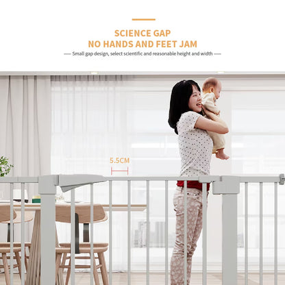 US Local High White Child Safety Gate For Baby Door Barrier With Extensions