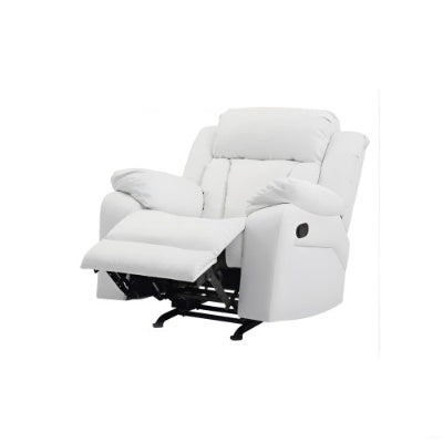 US Local Elegant White Recliner With Padded Arms