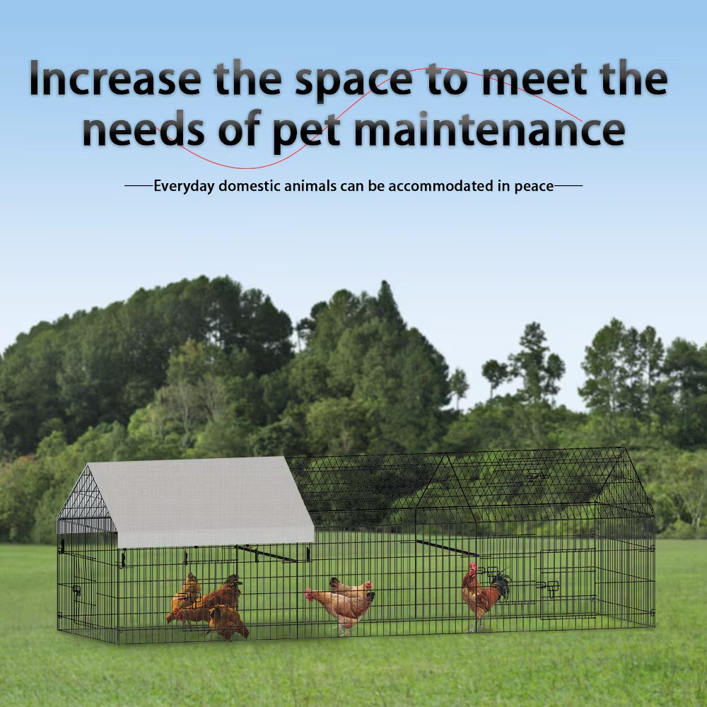 US Local Poultry Farming Outdoor Metal Chicken Coop