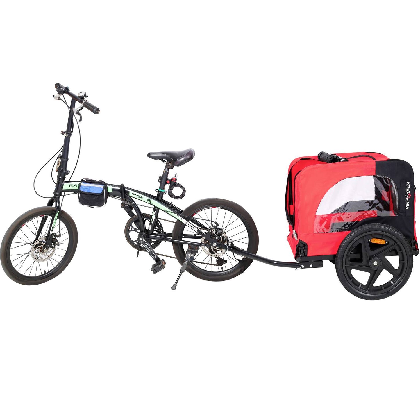 US Local Bicycle Trailer For Pets Outdoor Foldable Dog Trailer With Reflectors