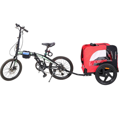 US Local Bicycle Trailer For Pets Outdoor Foldable Dog Trailer With Reflectors