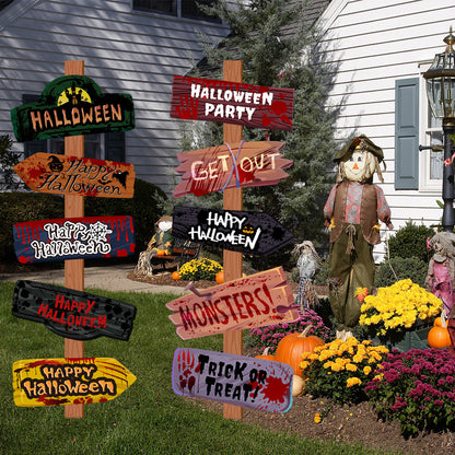 Creative Printing Halloween Decoration Props Paper Signs
