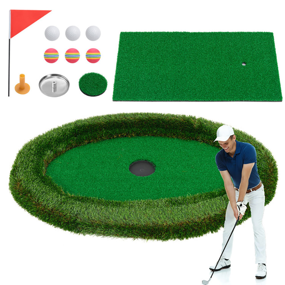 US Local Floating Golf Green Oval Floating Chipping For Pool