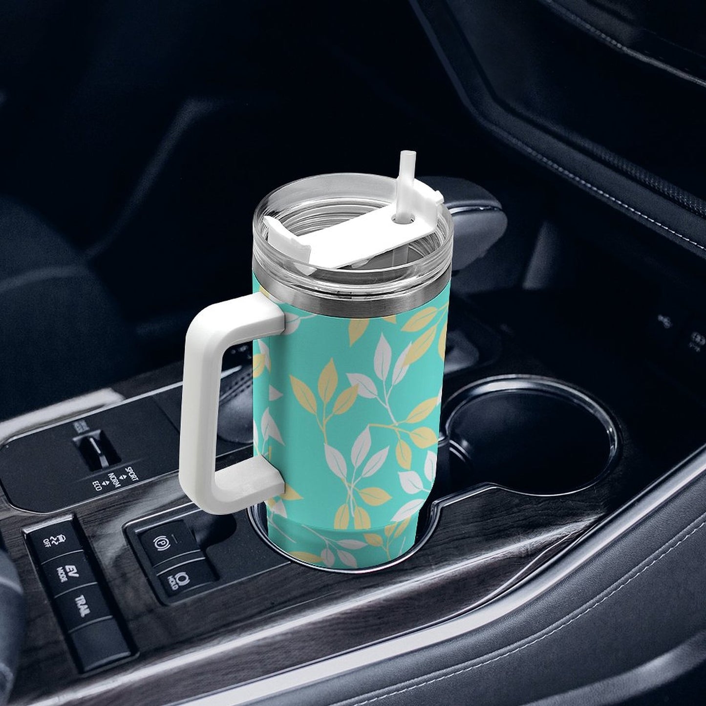 PHDT00052 POD US Local Tumbler 40 oz Large Capacity Car Cup Leaves, Plants