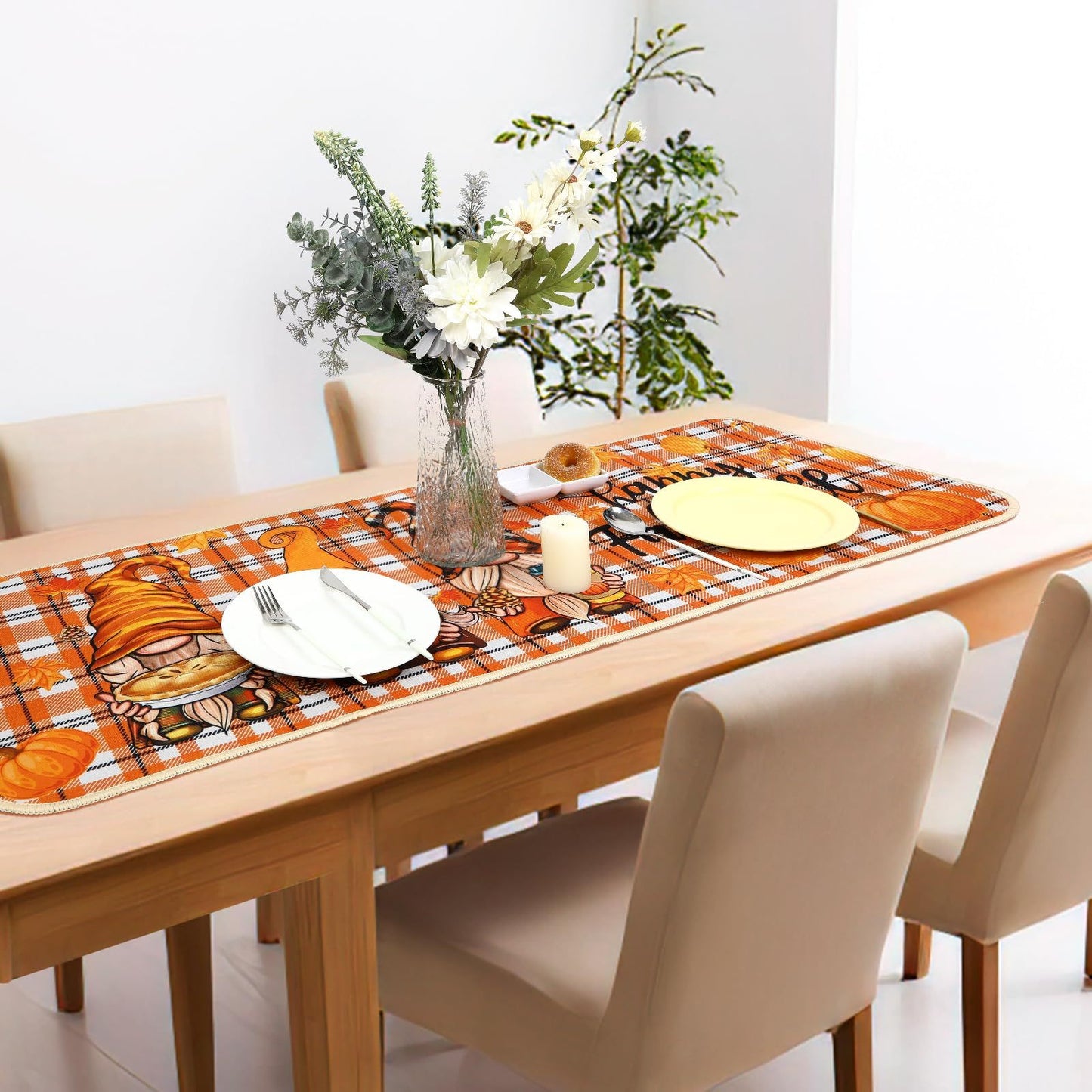 Fall Kitchen Mat Set Of 2, Autumn Kitchen Rugs Maple Leaves Kitchen Mats Decor Thanksgiving Decorative