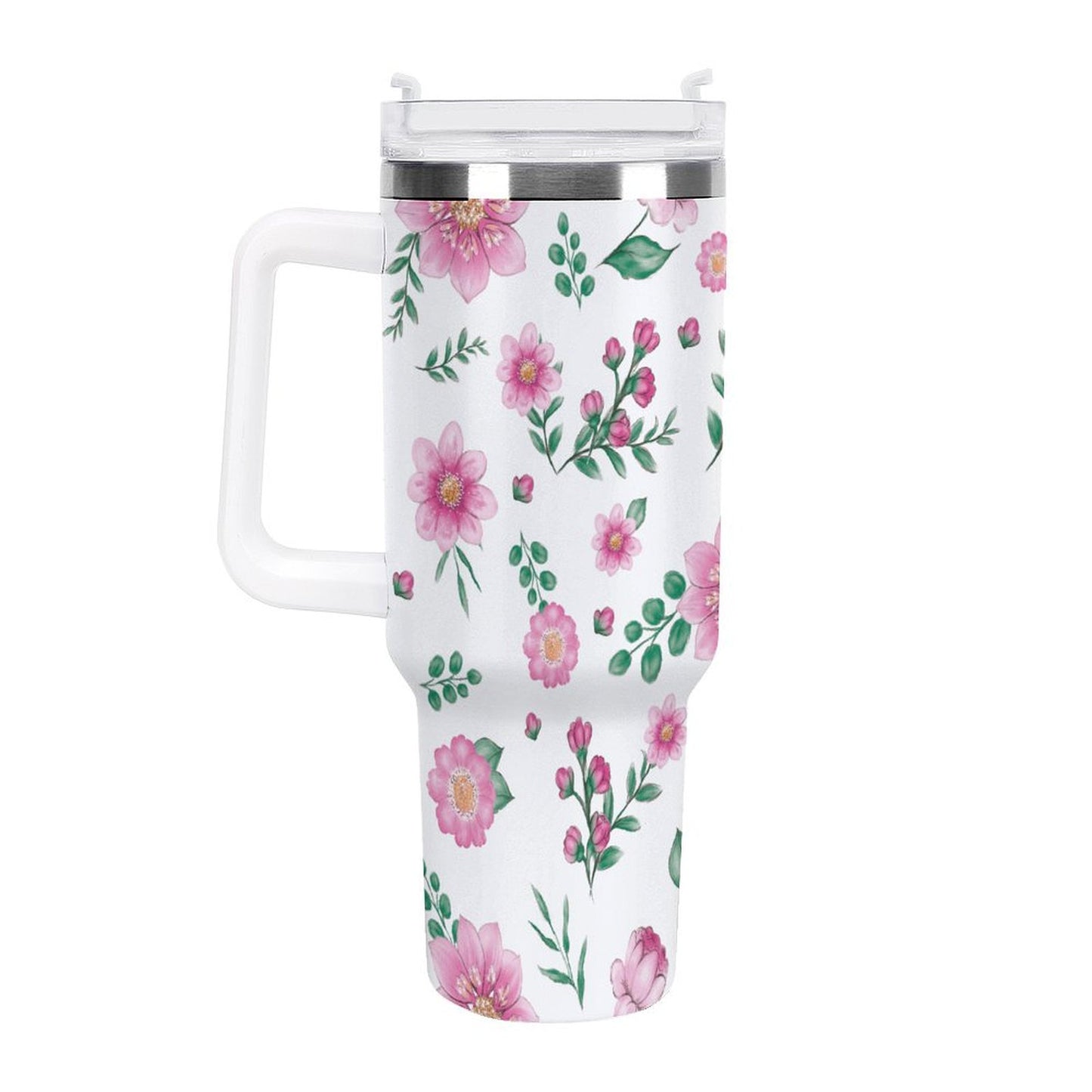 PHDT00122 POD US Local Tumbler 40 oz Large Capacity Car Cup Flowers