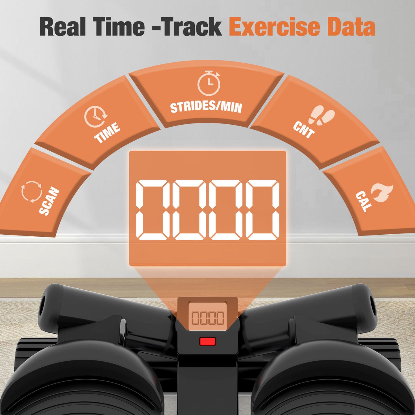 US Local Mini Stepper With Resistance Band