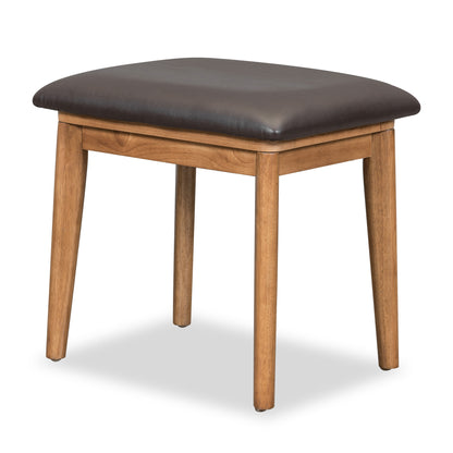 US Local 43.3 Inches, Classic Wooden Makeup Vanity Set