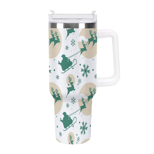 POD US Local Tumbler 40oz Large Capacity Car Cup Christmas Winter Pattern Style