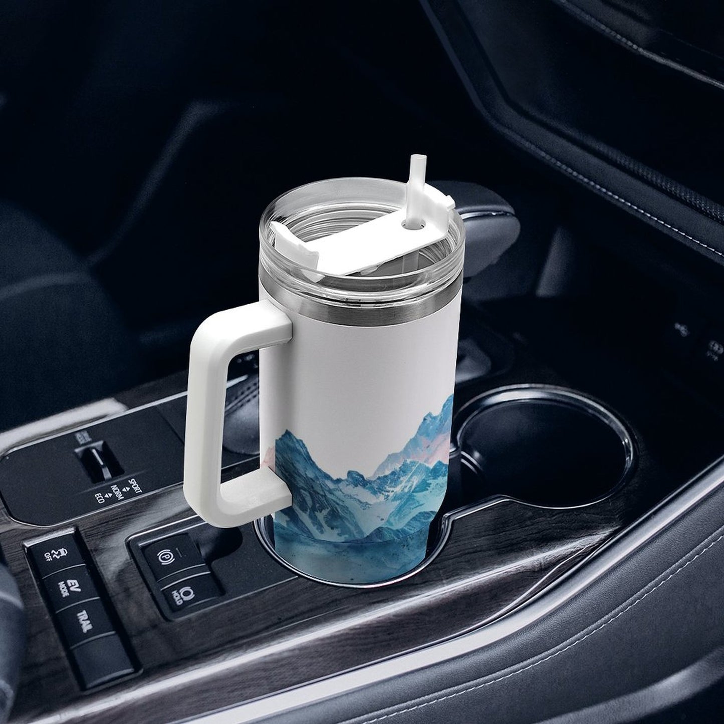 PHDT00213 POD US Local Tumbler 40oz Large Capacity Car Cup Landscape, Ink Painting