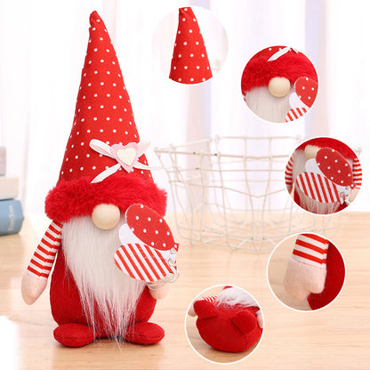 Valentine's Day Mother's Day Balloon Bouquet Dwarf Faceless Doll Decorations