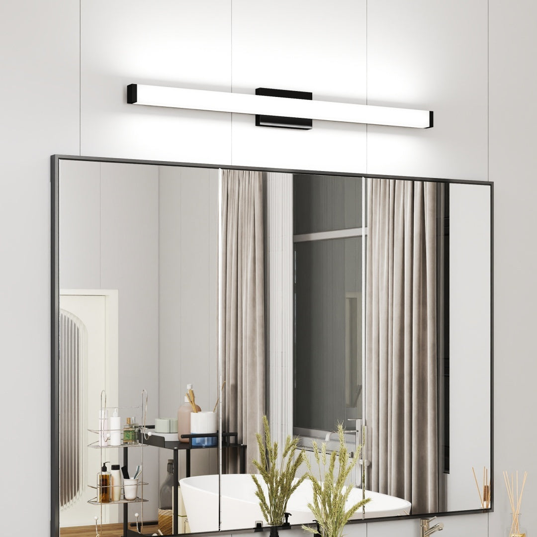 US Local Black Modern Bathroom Light Fixtures Over Mirror 41 Inch LED Vanity Lights Bar For Bath