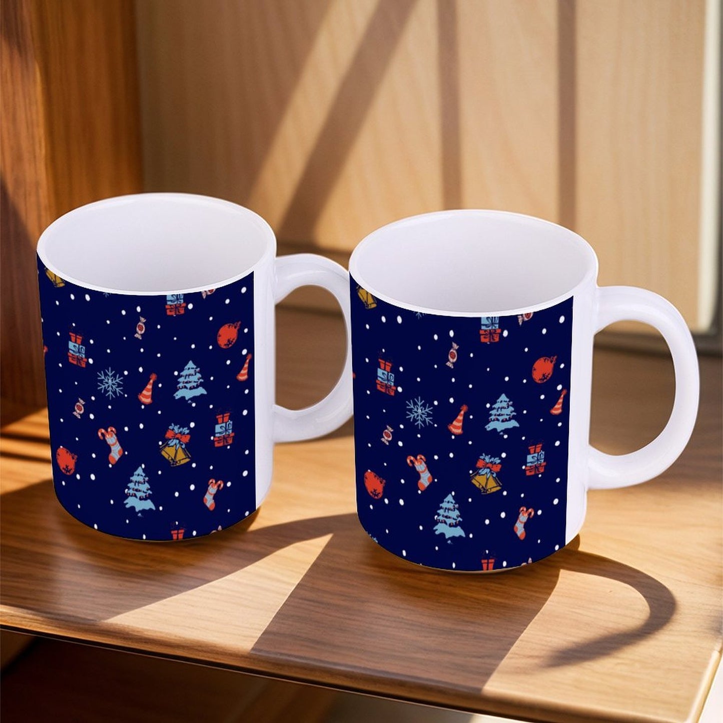 POD US Local White mug with full print, Christmas 0062