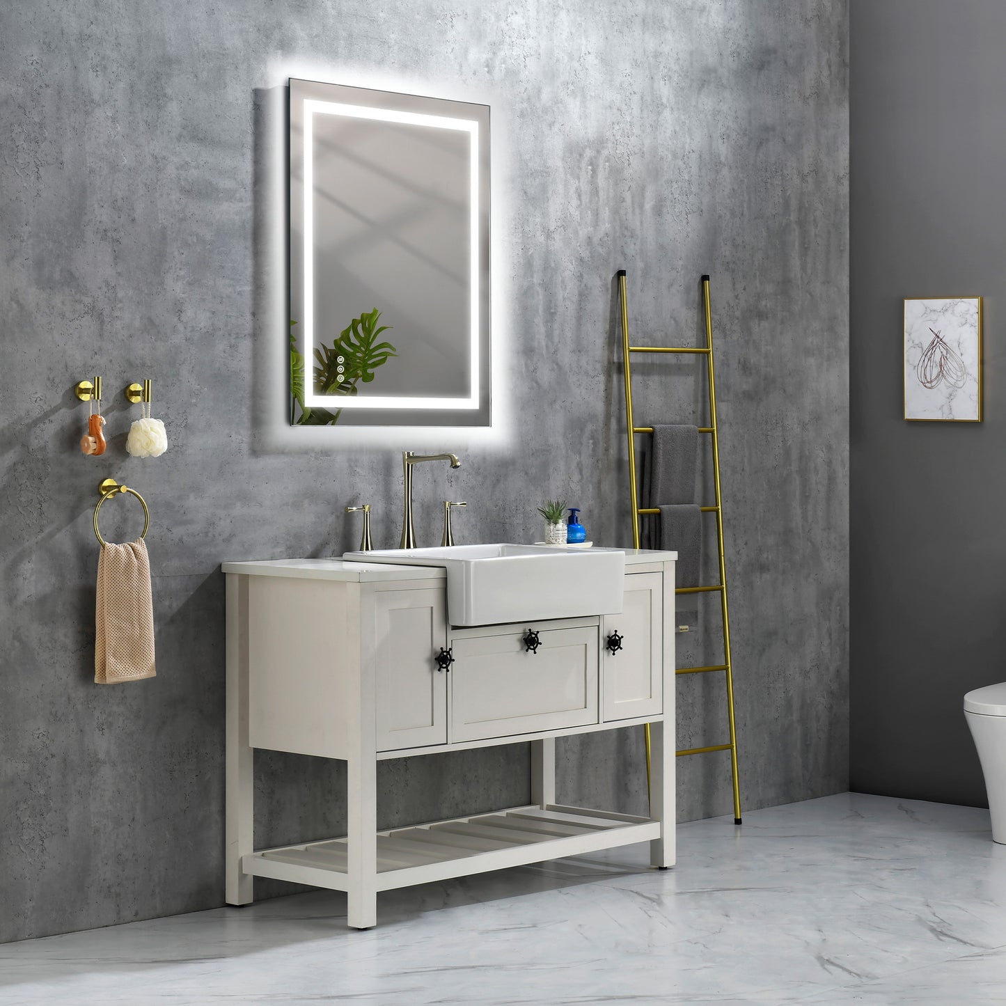 US Local 36x28 Inch LED Bathroom Mirror