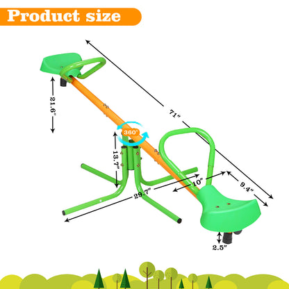 US Local 360 Degree Rotating Outdoor Children's Rotating Seesaw