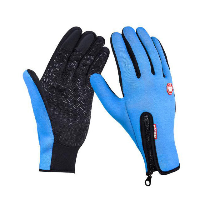 US Local Winter Gloves Touch Screen Riding Motorcycle Sliding Waterproof Sports Gloves With Fleece