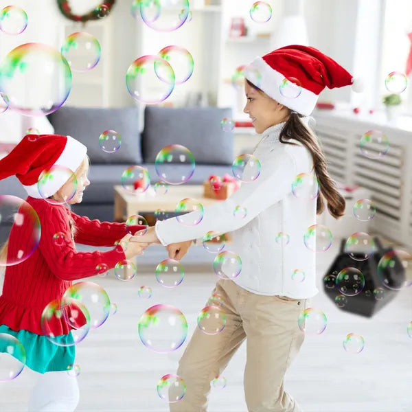 US Local Automatic Bubble Machine 25W Pro Bubble Blower Maker W/ Handle For DJ DISCO Stages Wedding Kids Birthday Parties