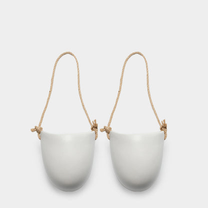 US Local Wall-mounted Flower Pot Half Wall Ceramic Green Plant Free Perforation Balcony