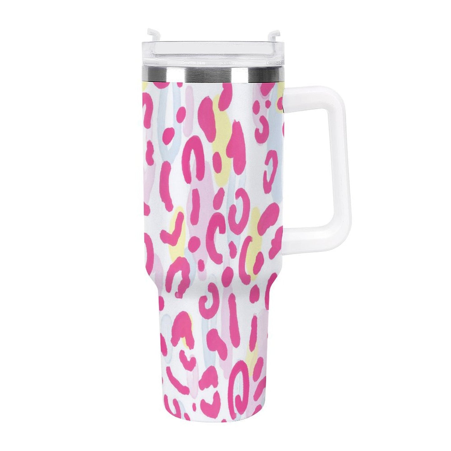 PHDT00205 POD US Local Tumbler 40 oz Large Capacity Car Cup Leopard pink