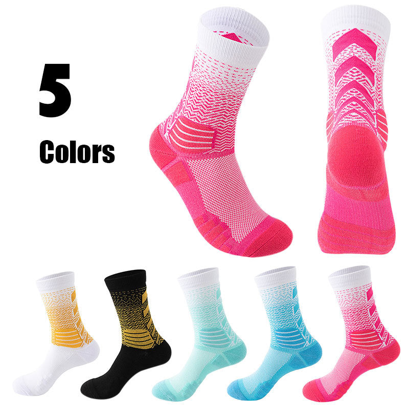 US Local 5 Pairs Mens Athletic Socks Cushion Running Socks Breathable Comfort For Sports Anti-odor And Anti-slip For Running Fitness Cycling