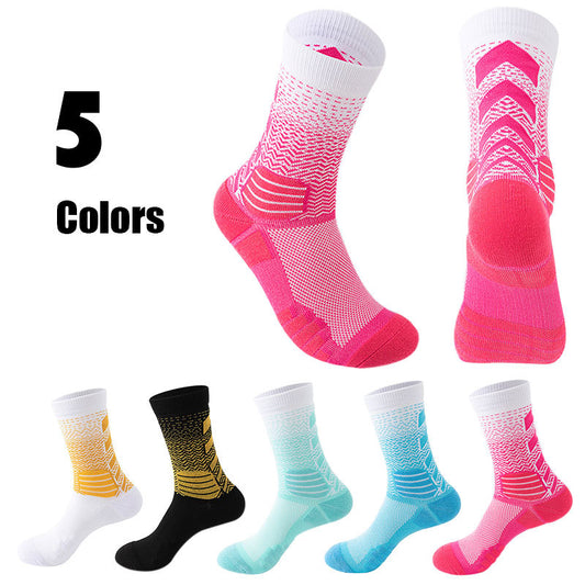 US Local 5 Pairs Mens Athletic Socks Cushion Running Socks Breathable Comfort For Sports Anti-odor And Anti-slip For Running Fitness Cycling