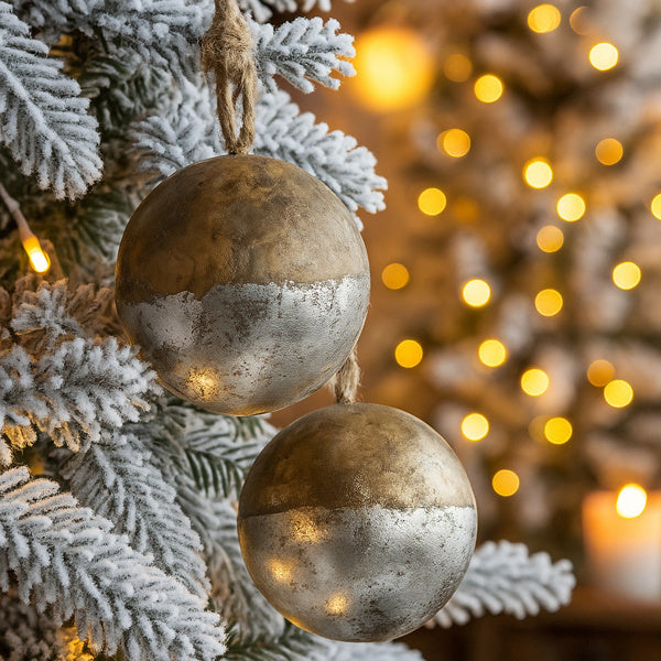 US Local 4 PCS Set Christmas Hanging Ball Ornaments Wooden Tree Decorations Festive Holiday Party Decor Xmas Tree Accessories FBA Shipment