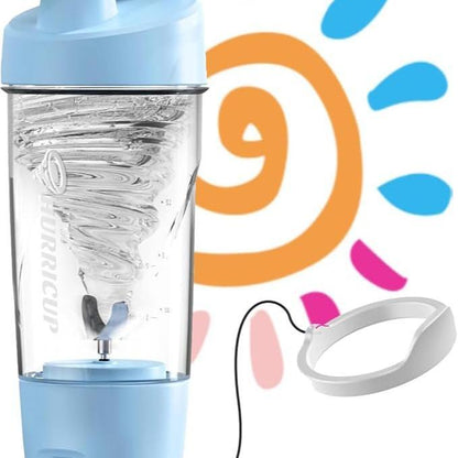 US Local Wondercore 22-ounce Protein Shaker, Leak-proof, BPA-free, Manual Roll-up Mixing, Clear Ounce And Milliliter Markings