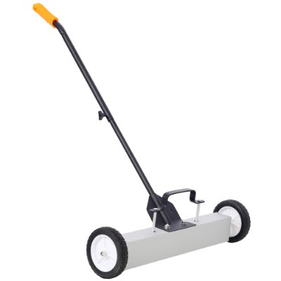 US Local 24' Rolling Magnetic Pick-Up Sweeper, Heavy Duty Push-Type With Release, For Nails Needles Screws Collection,30 Pound Capacity