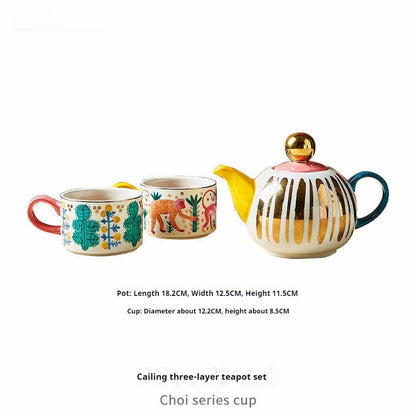 Cup Exotic Coffee Cup Suit Teapot Ceramic