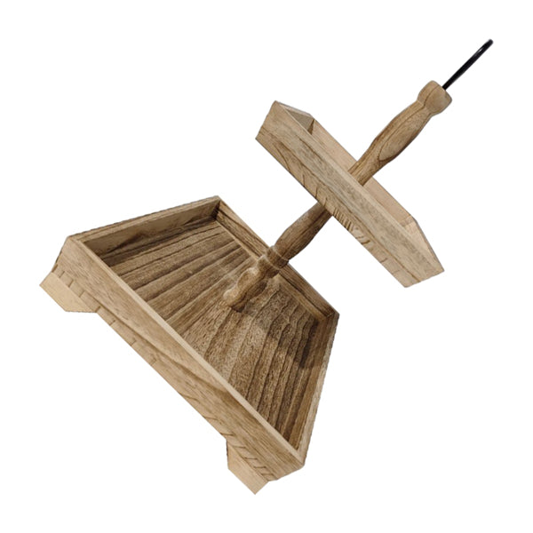 UK Local Farmhouse Tiered Tray Stand: Rustic Wood 2 Tier Serving Tray Decor Two Rectangle Wooden for Kitchen Counter Centerpieces Coffee Bar Easter Fall Halloween Thanksgiving Christmas Decors