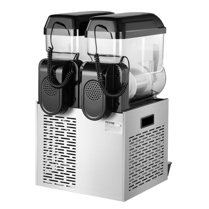 US Local 12Lx2 Tank Commercial Slushy Machine Margarita Smoothie Drink Maker