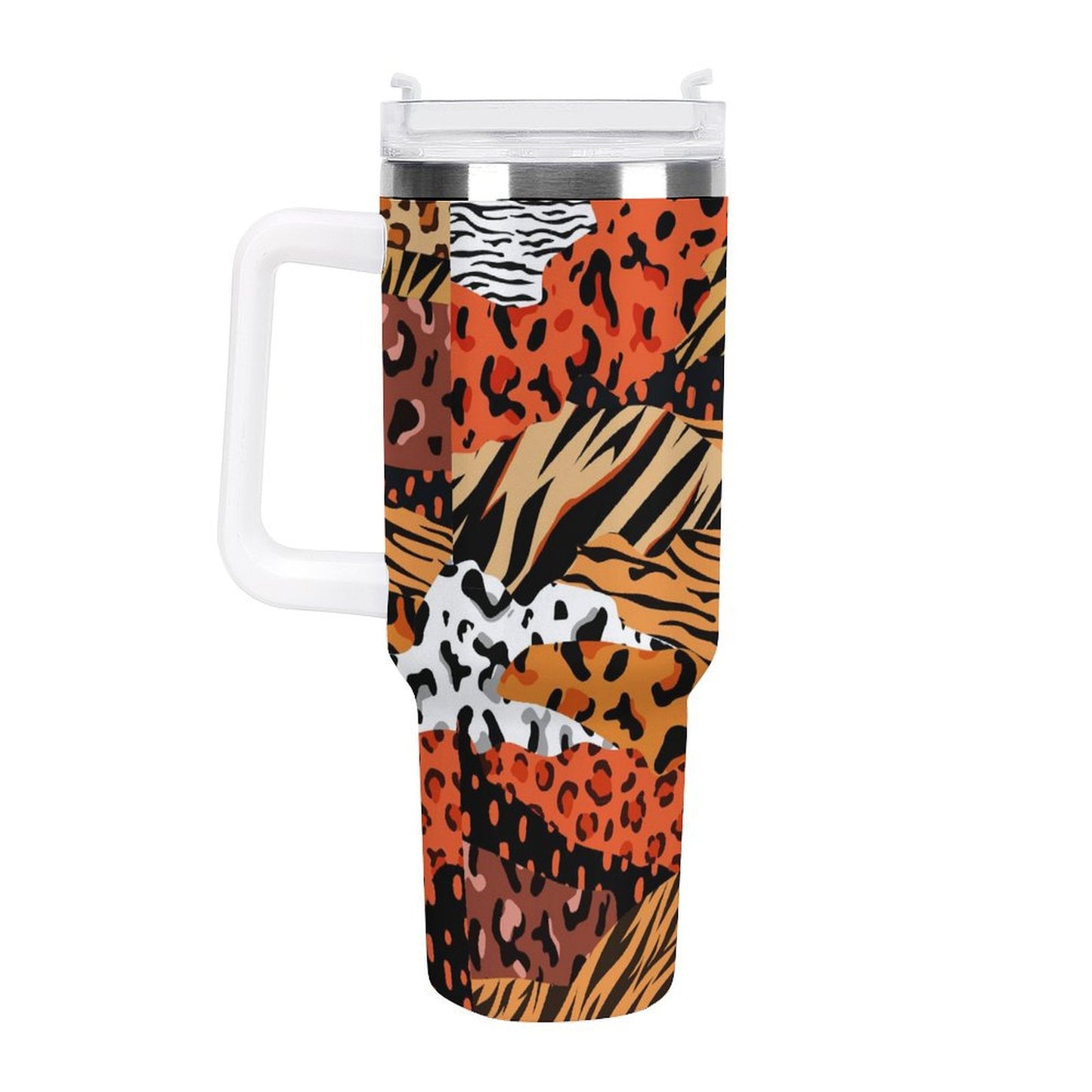 PHDT00184 POD US Local Tumbler 40 oz Large Capacity Car Cup Leopard