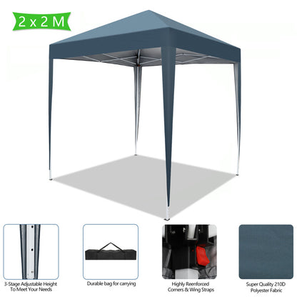 US Local Blue Non Enclosed Folding Shed