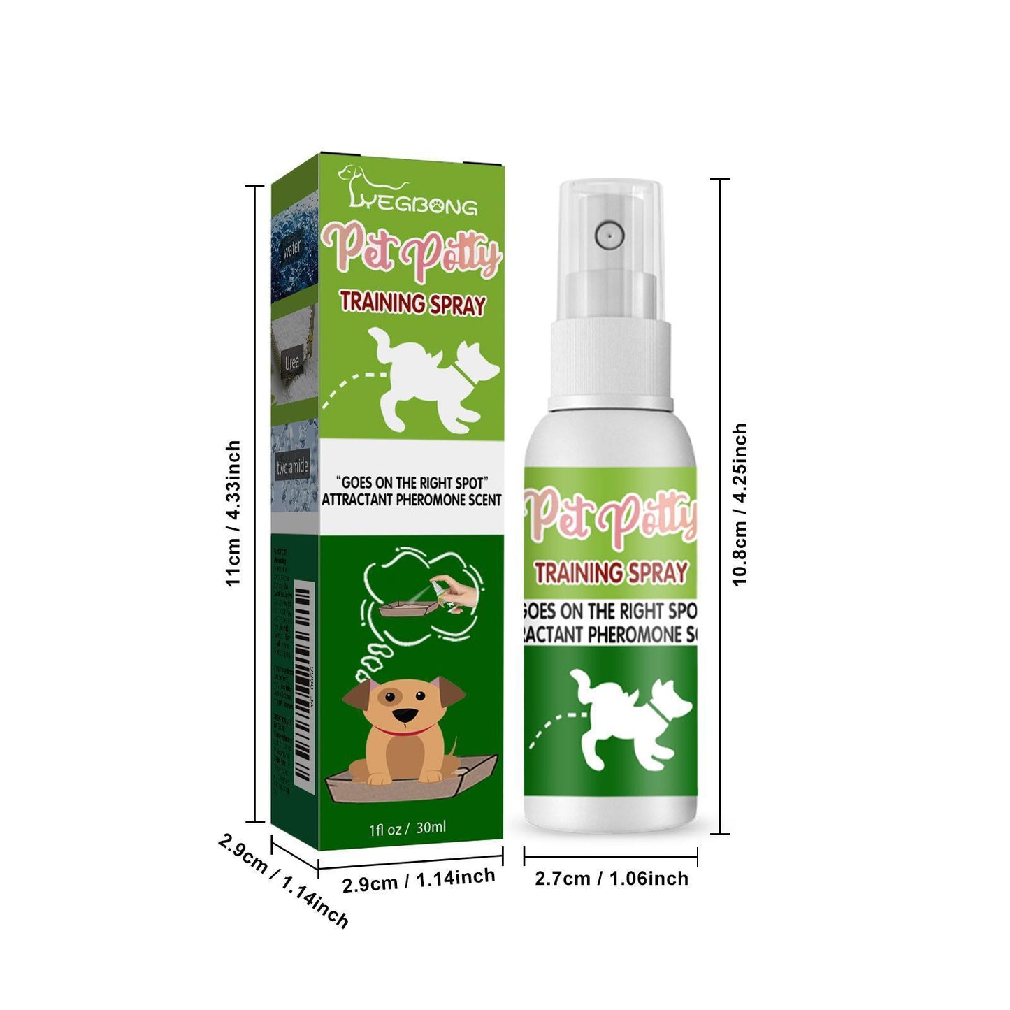 US Local Yibang Pet Positioning Defecation Inducer Pet Toilet Inducer Urine Locator Toilet Training Agent