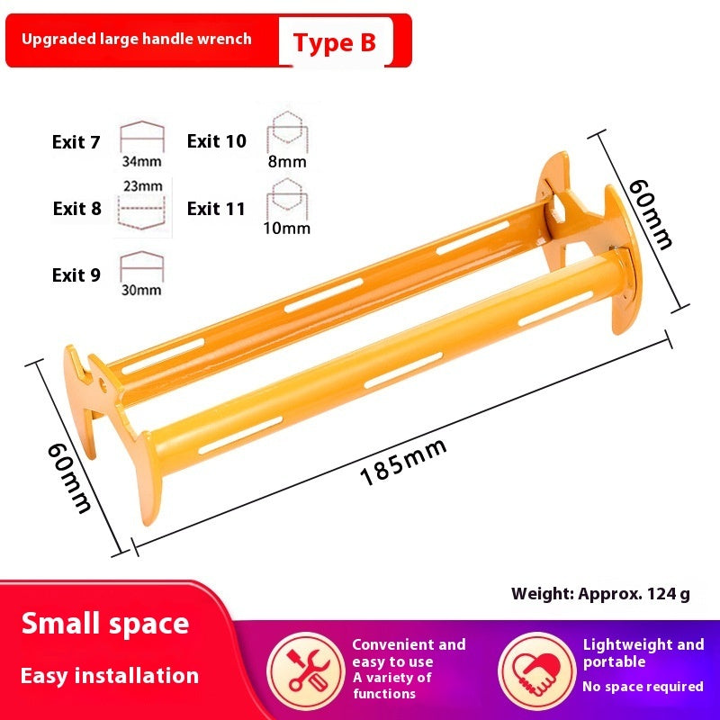 Multifunctional Kitchen And Bathroom Wrench Sink Faucet Four Claw Base 4 Points 6 Points Angle Valve Nut
