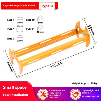 Multifunctional Kitchen And Bathroom Wrench Sink Faucet Four Claw Base 4 Points 6 Points Angle Valve Nut