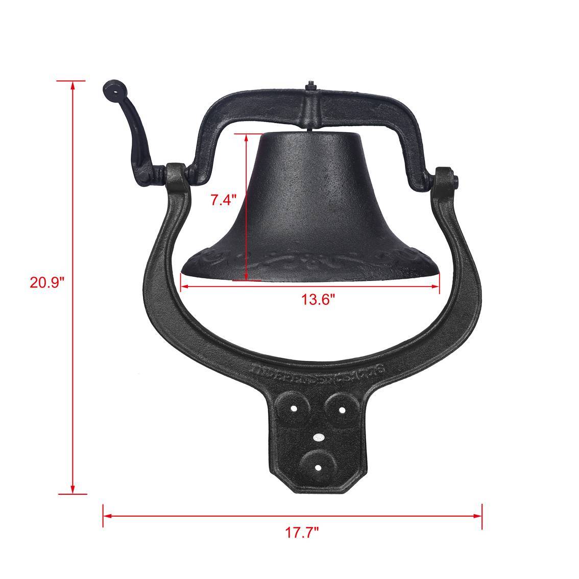 US Local Dinner Bells Door Bell Large Cast Iron Bell