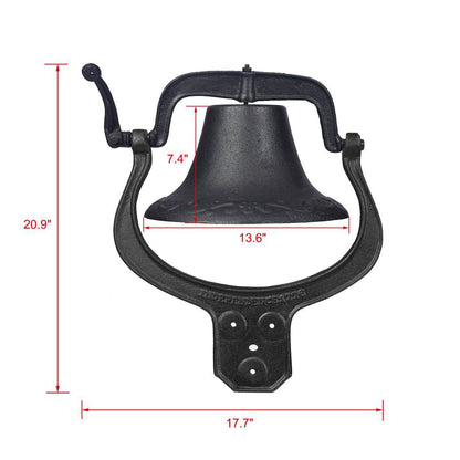 US Local Dinner Bells Door Bell Large Cast Iron Bell
